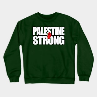 Palestine Strong - Watermelon Fist - Double-sided Crewneck Sweatshirt